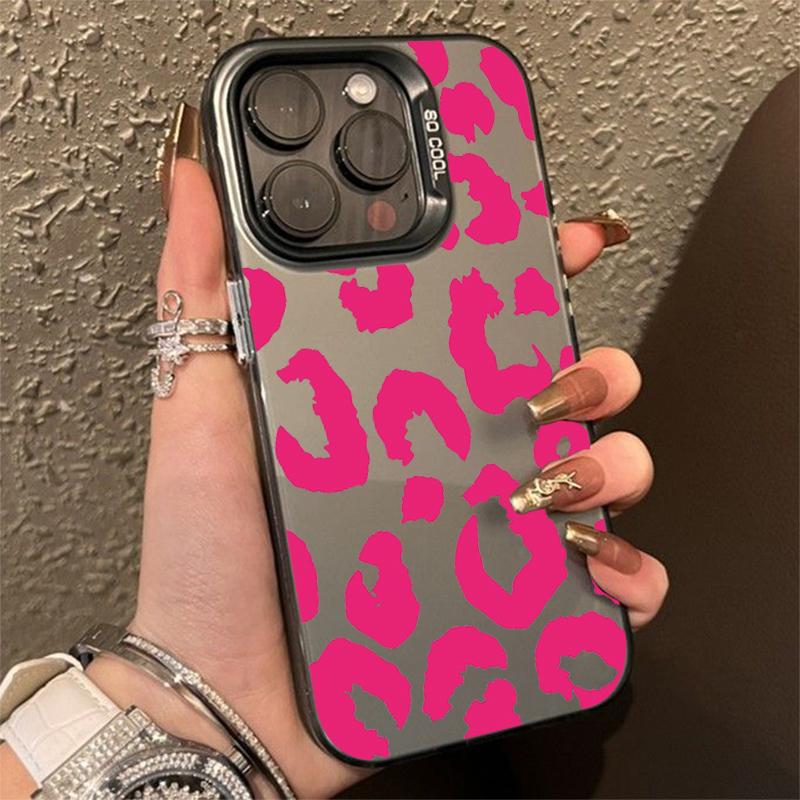 Leopard Print Art Matte IMD Phone Case For Samsung Galaxy S24 S23 S22 S21 Ultra Plus S20 FE A13 A23 A15 A35 A55 A23 Back Cover
