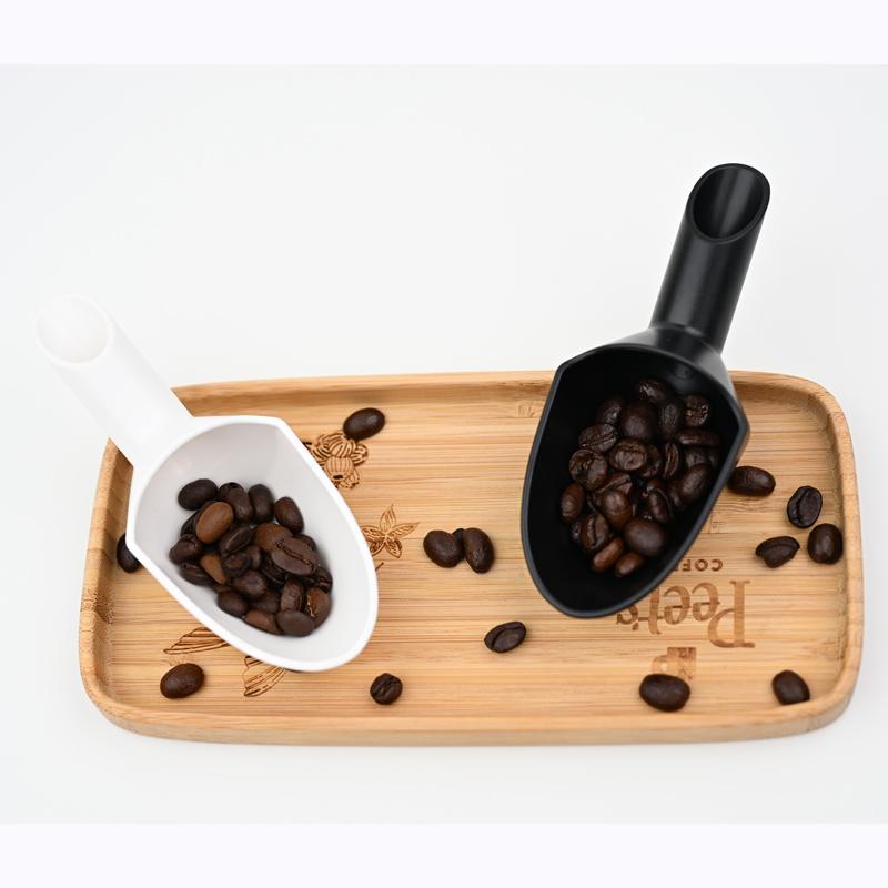 Lingură de măsurat CAFEDE KONA Coffee : Capacitate 20g Ustensilă din ABS cu ieșire pâlnie de 25 mm, cap spatulă de 50 mm și lungime 125 mm