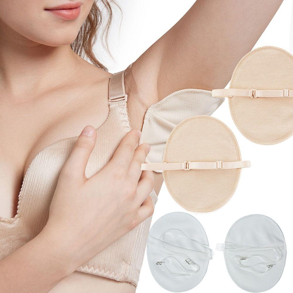 2 STÜCK Schnelltrocknende Schweißpads Wiederverwendbare Verstellbare Achselschweißband-Pads für Damen Herren