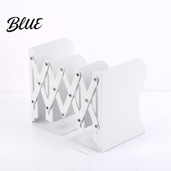 Versatile Book Support Base Metal Adjustable Holder Desk Retractable Bookend with Non-Slip Bracket for Office Home Study Organizer