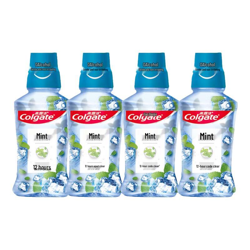 Colgate Invigorating Mint Antibacterial Mouthwash 4-Pack