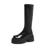 2025 Women's Knee-high Boot Ankle Thigh Thick Bottom Slim Long Tube Leather Boots Autumn Winter Fashion Trend Boots