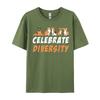 Clothing Tops Shirts Celebrate Diversity Shepard Bulldog Fitted Group Cotton Youth Top Tshirts Wholesale Tshirts 100 Pcs