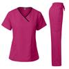 Uniform Pielęgniarki Medyczny Piękno SPA Uniforma Stomatologiczna Scrub Zestaw Scrubów Pielęgniarskich Opieka Zdrowotna Damski Strój Chirurgiczny Góra+Spodnie Garnitur Hurtownia