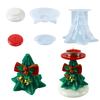 DIY Dropplimform Retro Julgran Ljusstake Form Harts Prydnad Silikonform