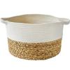 Handwoven Cotton Storage Basket Desk Bedroom Bathroom Nordic Style Organiser Toys Clothes Accessories Cables