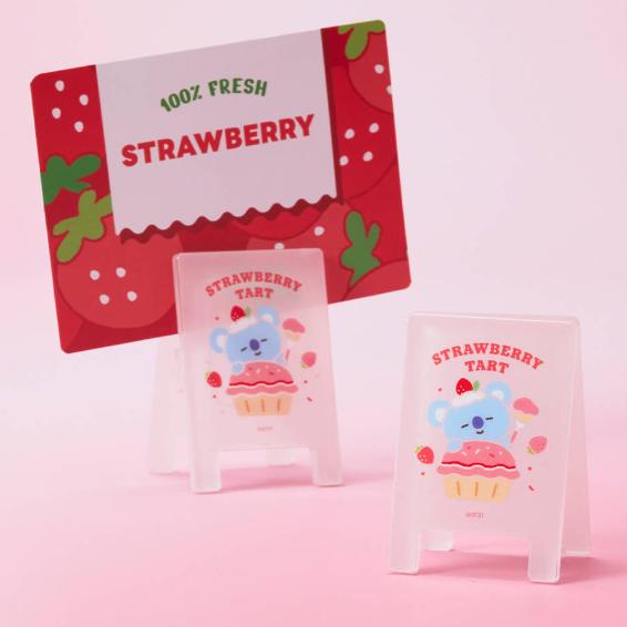 BT21 Zufälliger Acryl-Multi-Clip Erdbeer-Party-Version