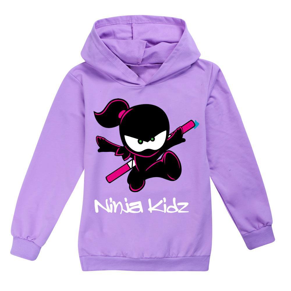 Children's long-sleeved cartoon print hooded sweatshirt