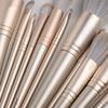 Das glänzende goldene 12-teilige Make-up-Pinselset mit weichen synthetischen Haaren Beauty-Make-up-Pinselset