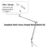 Premium LED Metal Desk Lamp with Eye Protection, Dimmable Long Arm & Adjustable Color