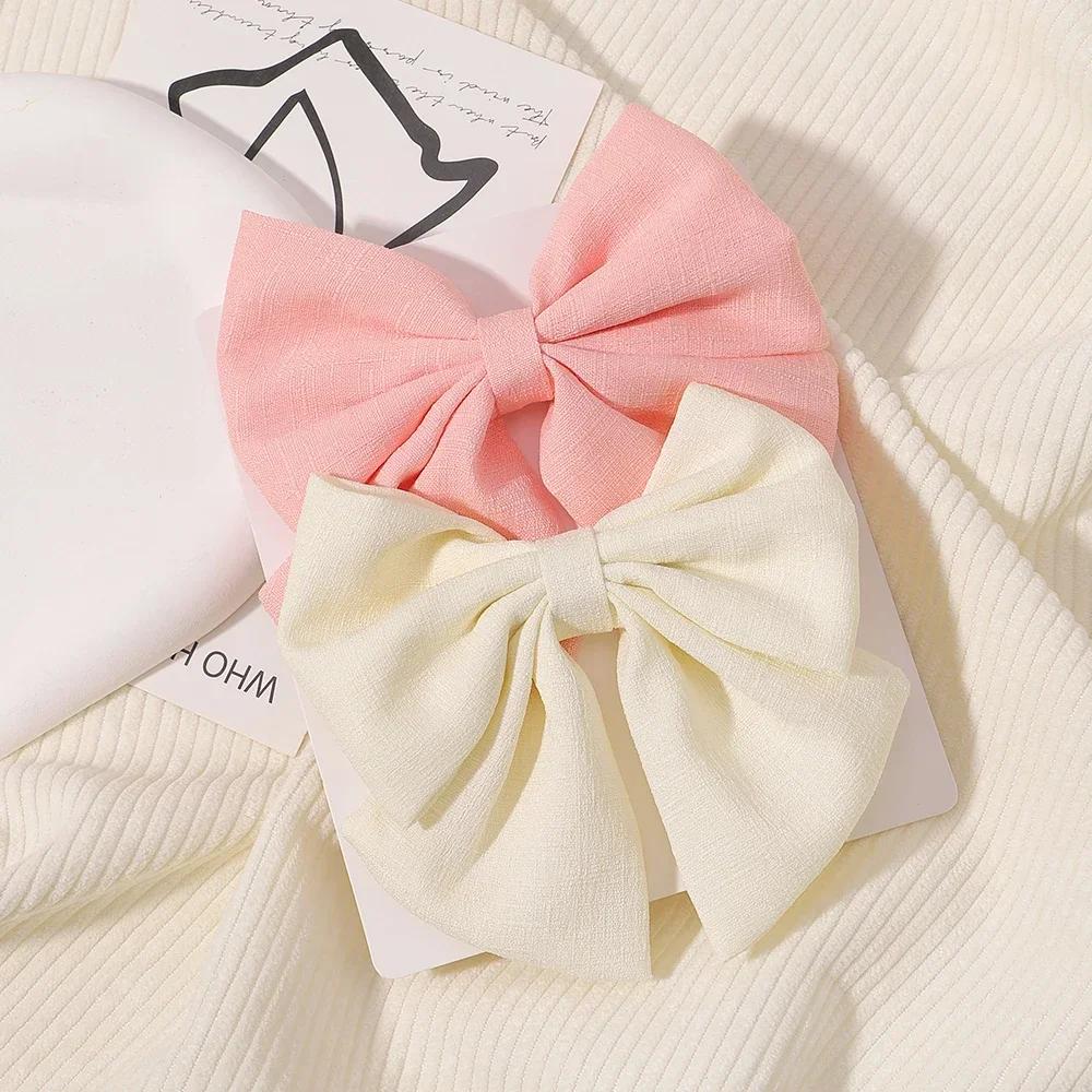 RAINBOW BOWS 2PCS/Lot Grosgrain Ribbon Hair Bows Boutique Hair Clip for Girls Hairgrips New Headwear Kids Hair Accessories Gift