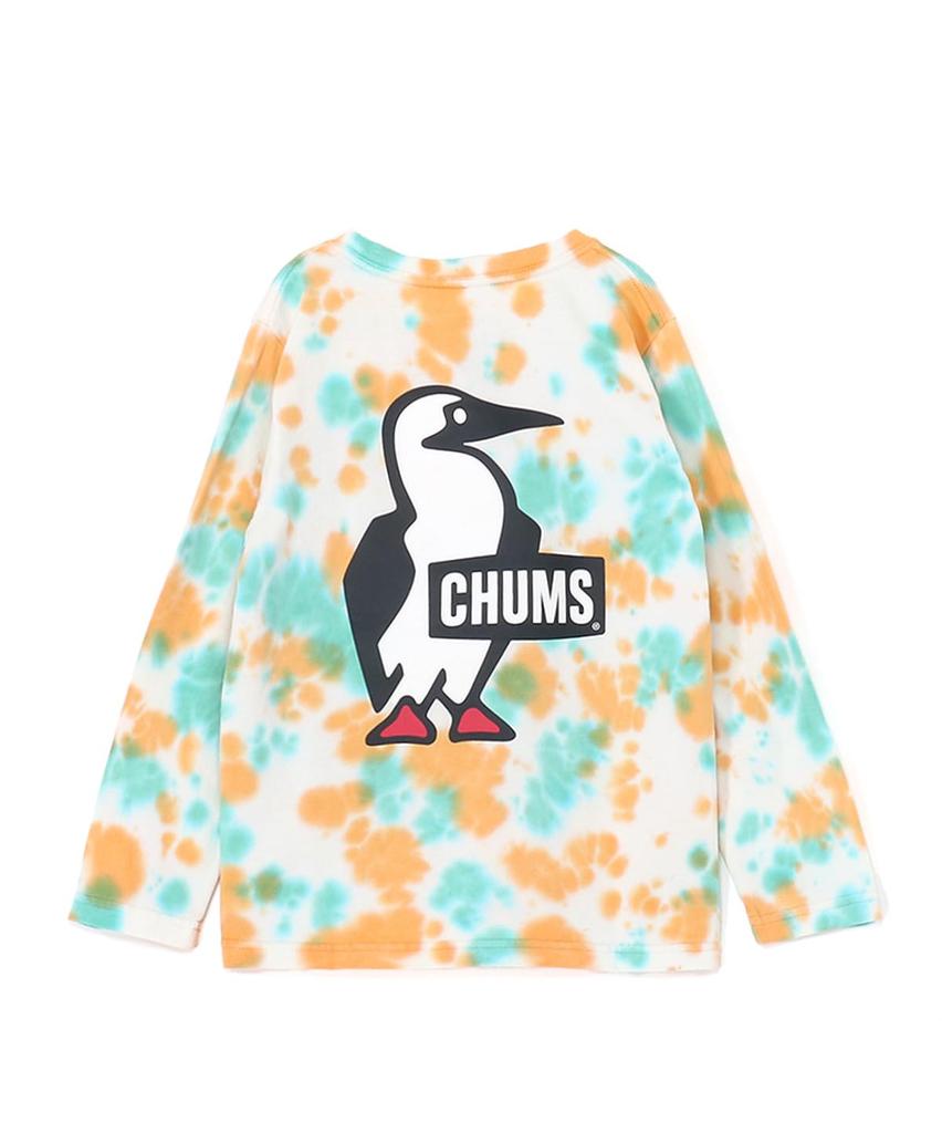 Chums Retro Booby Logo Kid's L/S T-Shirt, Canyon-Dye
