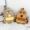 Cartoon Rucksack Hübsche Büchertasche Süßer Rucksack Plüschpuppen Tasche Schüler Schultasche Reisetasche für kleines Mädchen Kinder