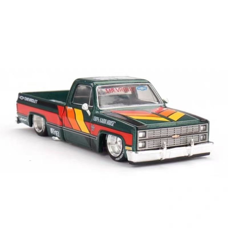 Kaido House + MINIGT 1:64 Chevrolet Silverado KAIDO WORKS V3 Alloy Diecast Car Model Collect Ornaments Gift Toys