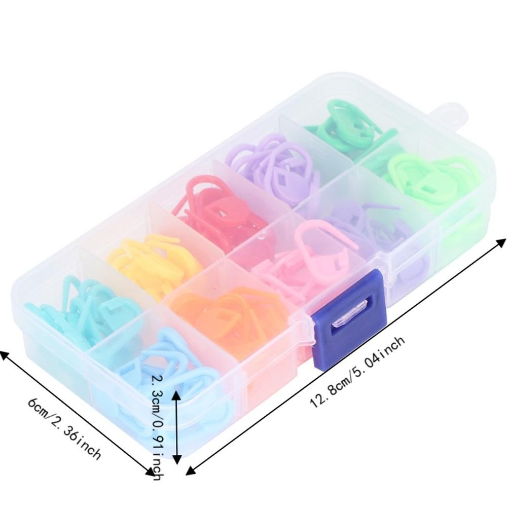300pcs Assorted Color Knitting Stitch Markers Plastic Stitch Counter Clips  For Crochet