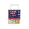 Forgefix Wood Screws, Slotted, Csk, Brass