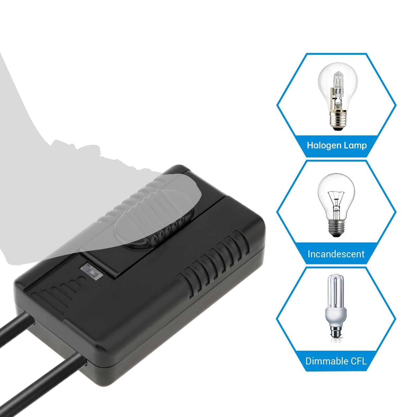 

110 В/220 В ножной диммерный переключатель с полным диапазоном управления, встроенный ползунковый переключатель для напольной лампы / светодиодной лампы / вольфрамовой лампы / лампы накаливания 220V Tungsten Bulb