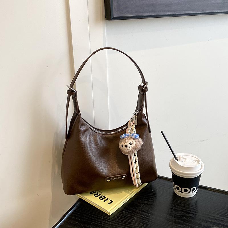 2025 Autumn Women s Soft Leather Tote Bag - Casual & Stylish Handbag коричневый