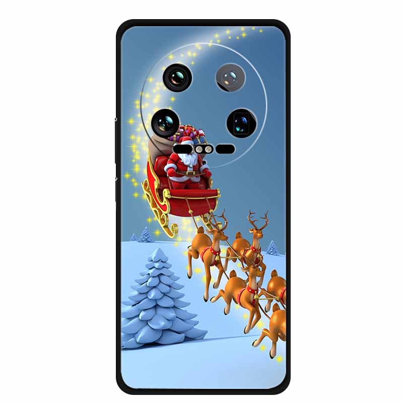 Christmas Phone Case For Xiaomi 14 Ultra Pro Case Soft Silicone Luxury Deer Cover for Xiaomi 13 Ultra Pro Back Coque Cases 14pro