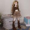 No Doll New 30/45/60cm Doll's Clothes for 1/3 1/4 1/6 Bjd Doll Brown Skirt Set Diy Girl Toys Dress Up Doll Accessories