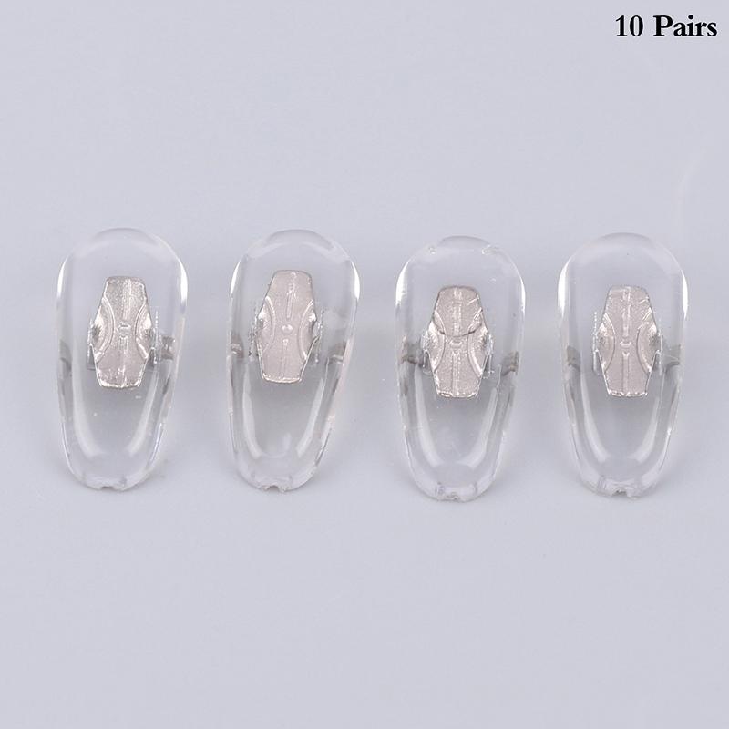 10 Pairs High Quality Silicone Aviator Glasses Eyeglass Sunglasses Nose Pads For Rb Clip-O