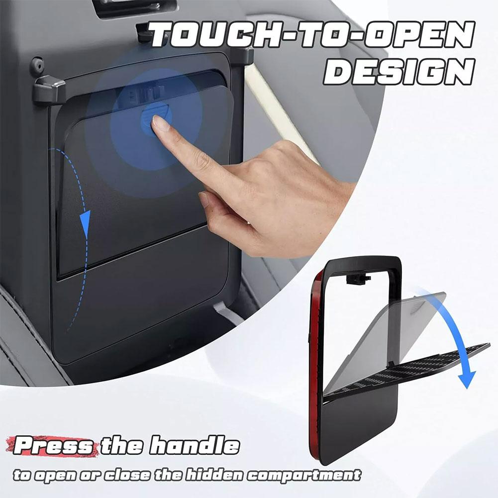 1pcs Armrest Hidden Bins For Ford Ranger 23Ranger Model Organizer Tray For Center Console Storage Box Handrail Box Partition ABS