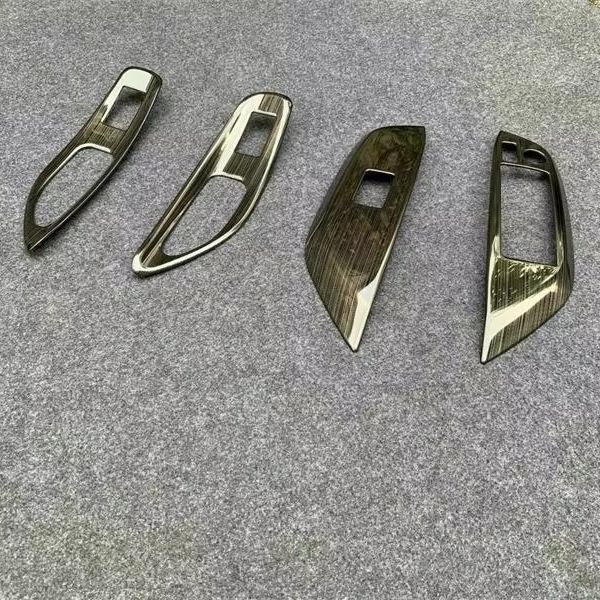 For Toyota Yaris     2024 Door Window Control Switch Cover Glass Lift Buttons Protector Trim Car Styling Sticker