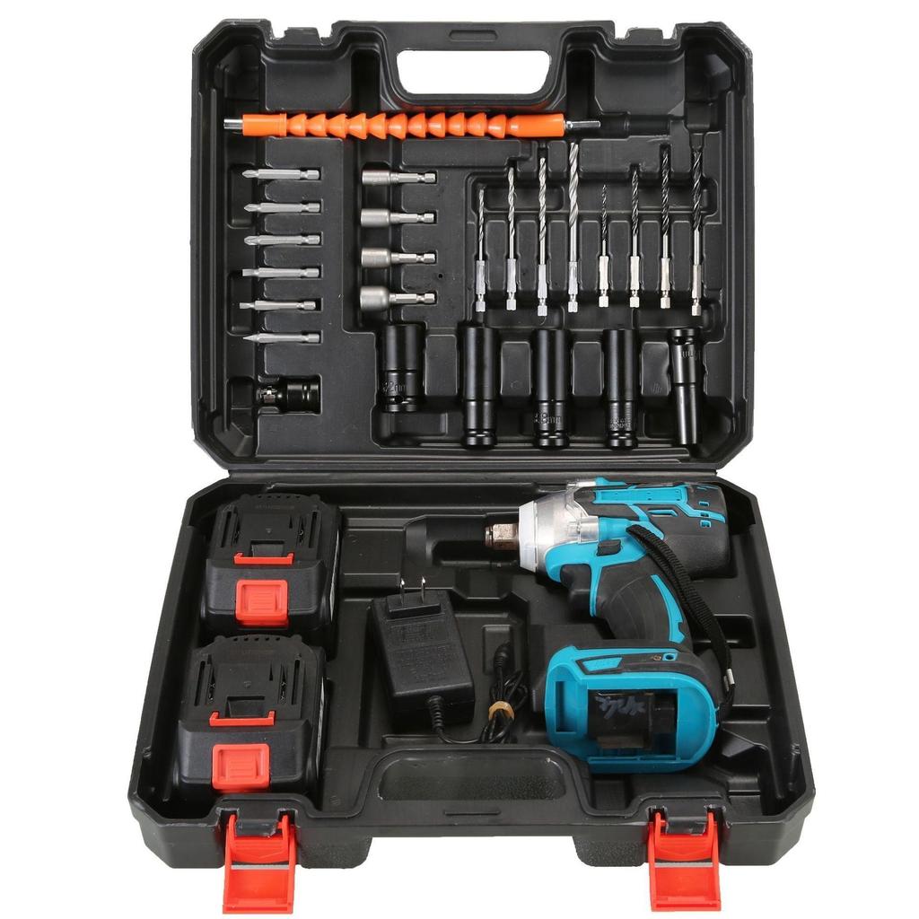 High-Power Brushless Electric Impact Wrench, Large Torque, Lithium Battery-Powered.