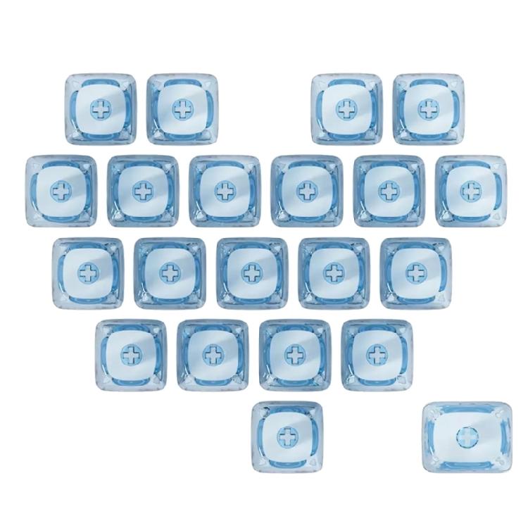 21Piece PC Blank Heart Keycap MOA Profile 1U 1.25U Supplements Gaming Keycap DIY Key Button Keyboards