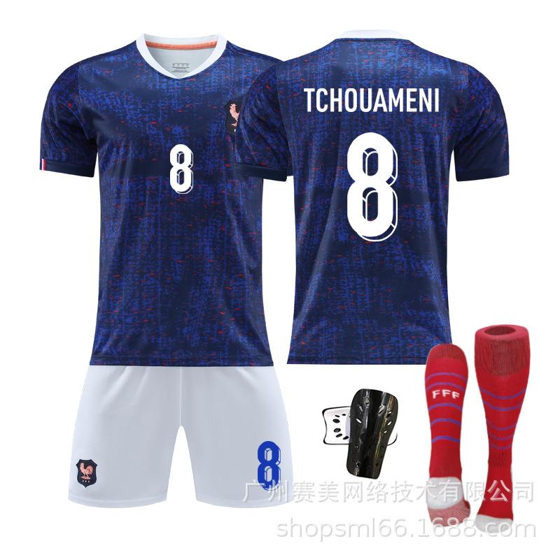 26 Franța acasă Nr. Set 10 tricouri de fotbal Mbappe 11 Dembele 6 Kamaunga 7 Griezmann