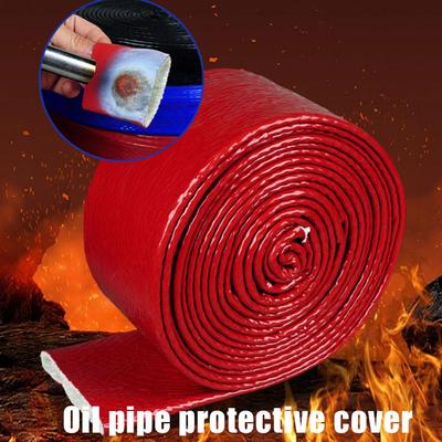 Diameter 25mm High Temperature Resistant Fiberglass Tube Silicone Resin Coated Glass Fiber Braided Fireproof Sleeve