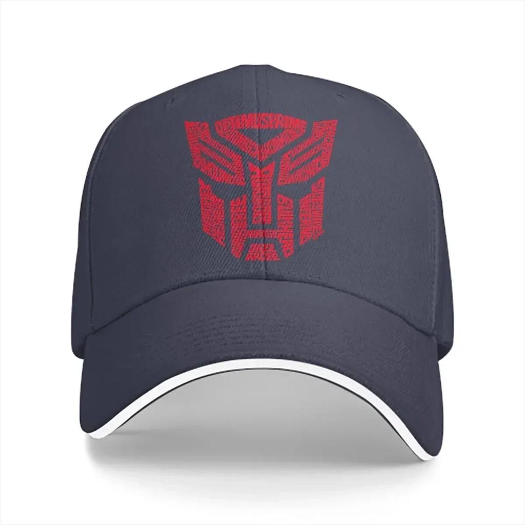 Washed Unisexs Baseball Cap Red Sports Snapback Caps Dad Hat Autobots Golf Hats