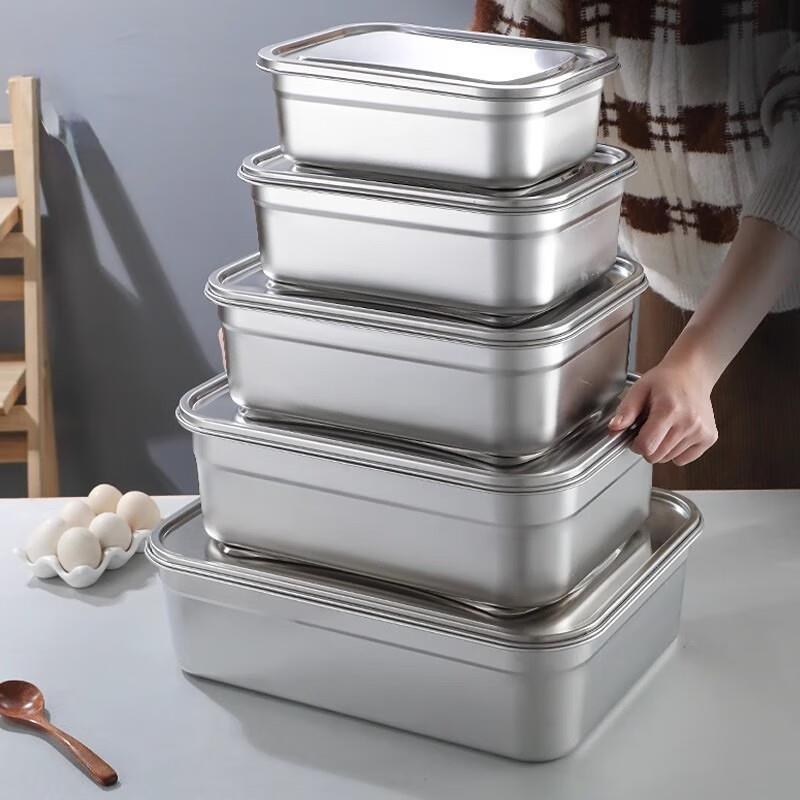 Jundingying Stainless Steel Rectangular Food Storage Container