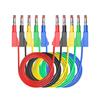 Adjustable 4mm Banana To Banana Test Probes Cables Wire Cord With 1000V Rating And Silicone Insulation for Multimeters