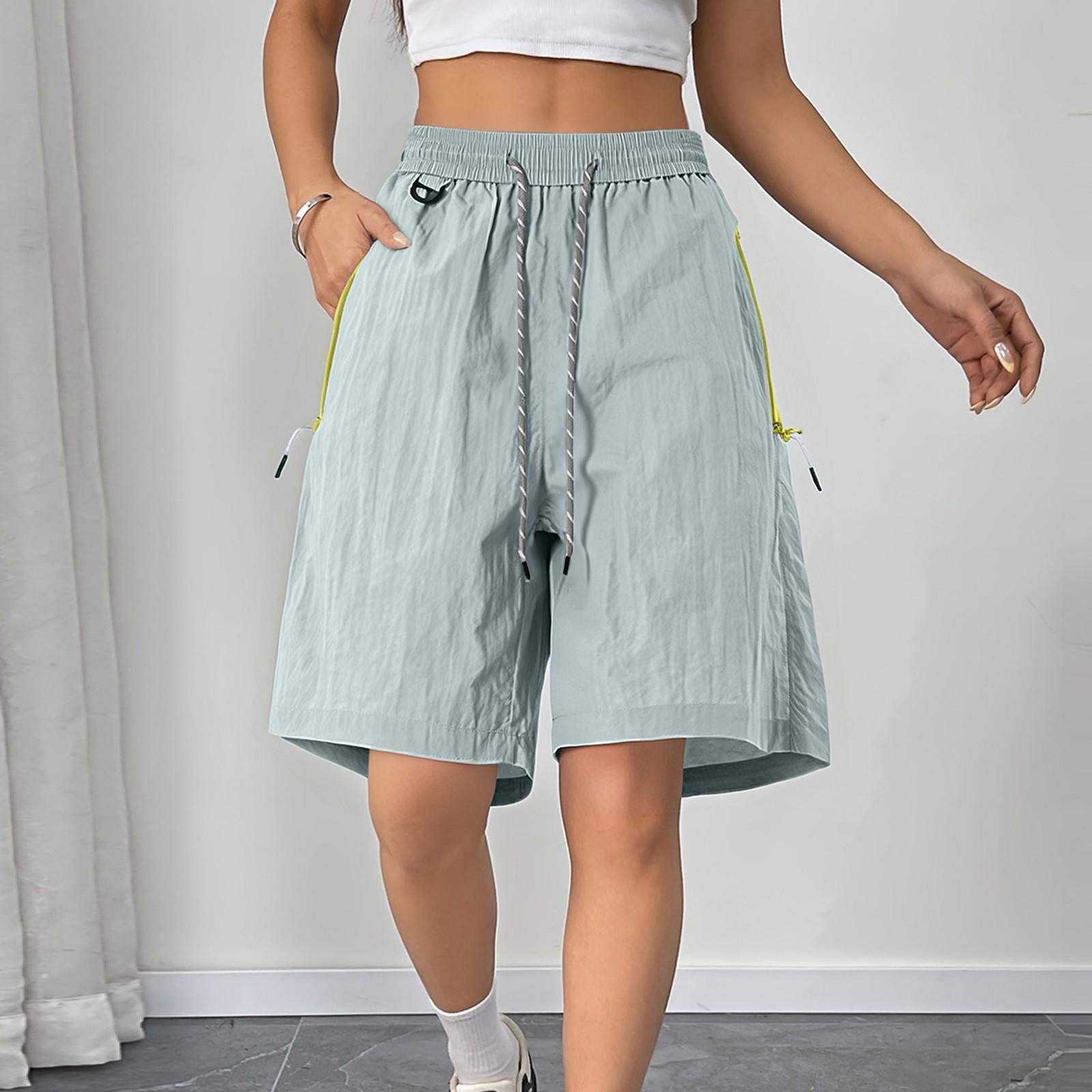 

Women s Summer Work Pants Are Loose Comfortable Casual Fashionable With Multiple Pockets And Solid Color Shorts XL