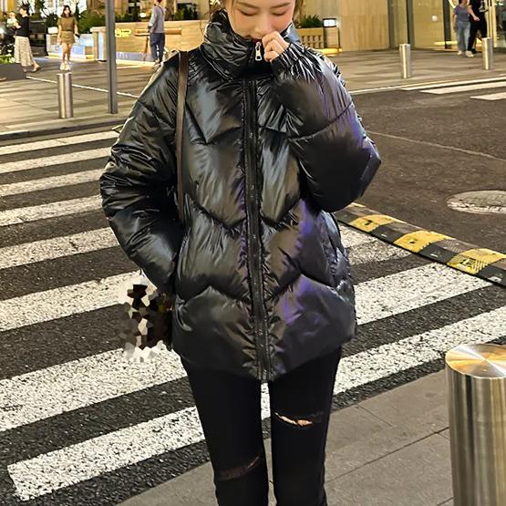 WTEMPO Stand Collar Outdoor Warm Coats Solid Color Thick Down Coats Autumn Winter Windproof Cold-proof Large Size Cotton-padded Jackets