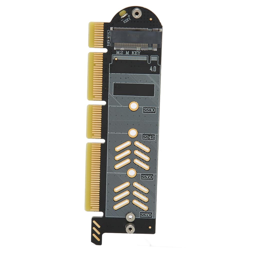 M.2 NVMe SSD To PCIe Adapter PCIe 4.0 Aluminium Alloy Plug and Play M.2 PCIe Adapter Card for Desktop X16 Slot
