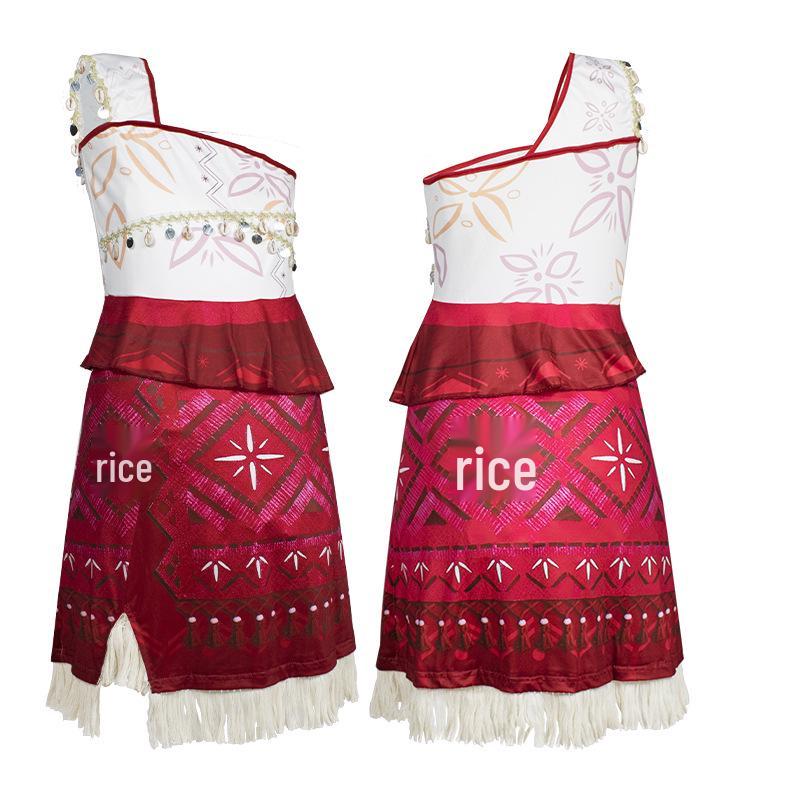 Moana 2 Inspired Maui Dress for Girls - Perfect for Halloween or Performances