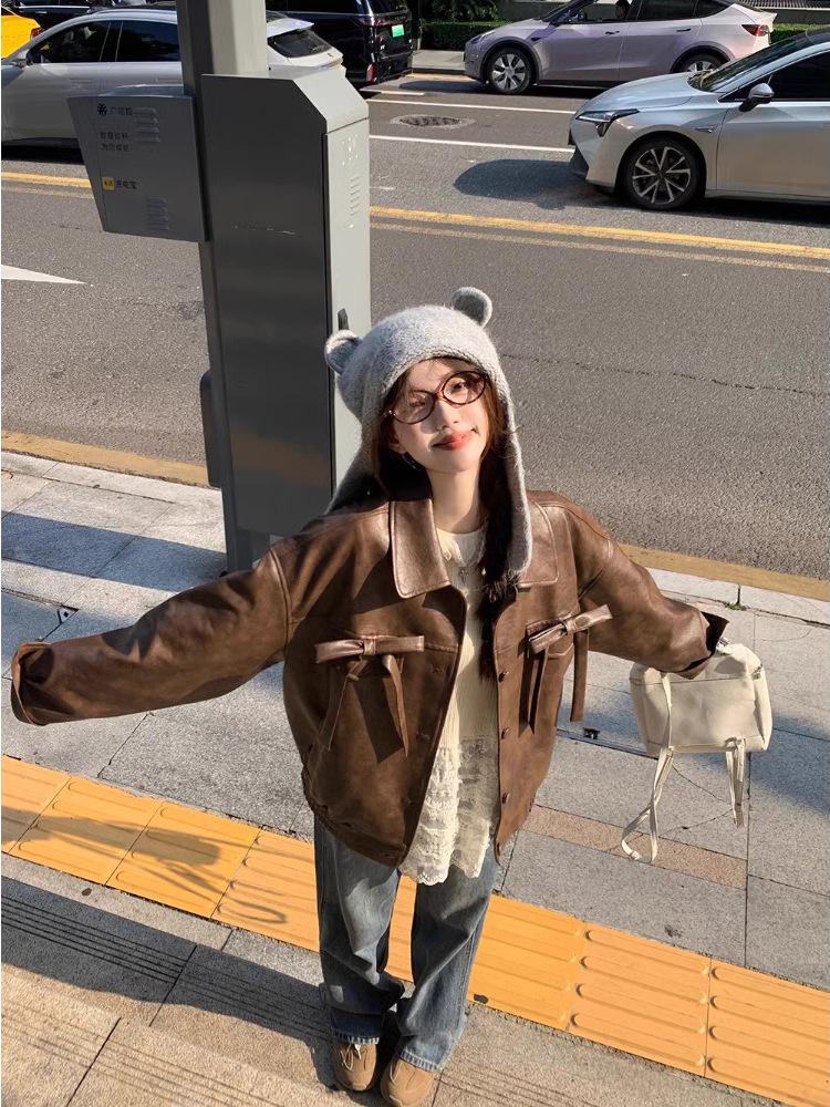 Women's Slimming Waist-Hugging Lace Patchwork Top for Autumn/Winter