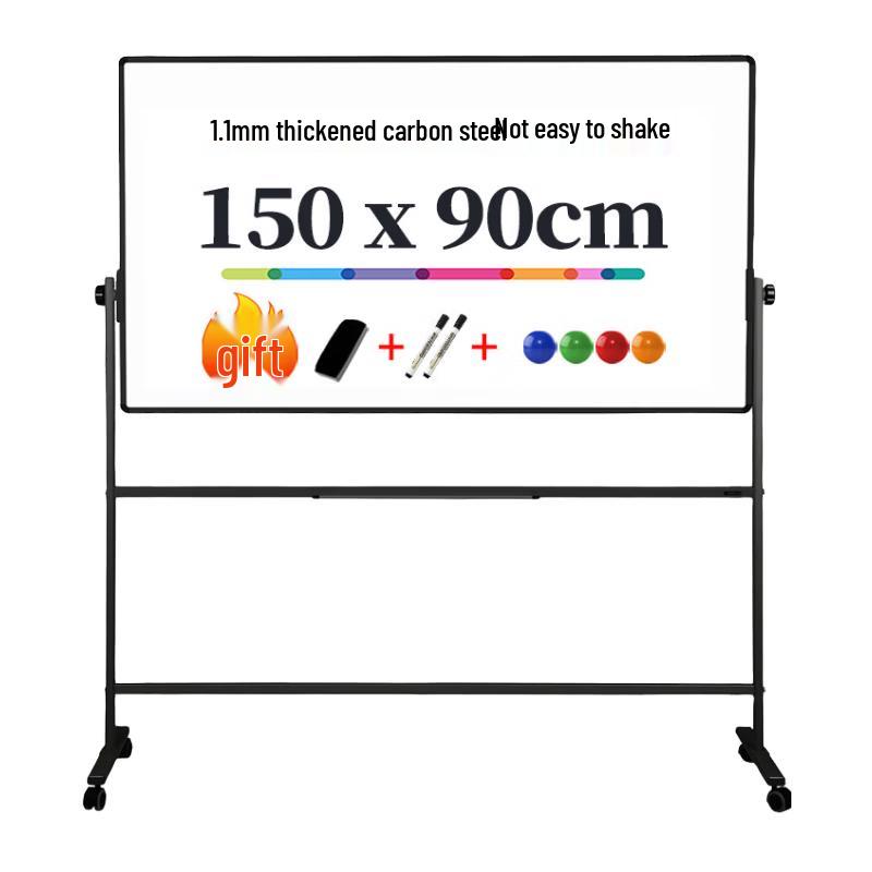 Deli Premium Mobile Reversible Magnetic Whiteboard