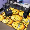 1PC Custom Name Happy Potato Faces Theme Floor Mat Ideal for Living Room, Game Rooms, Office, Bedroom, Floor Mat Playful Design