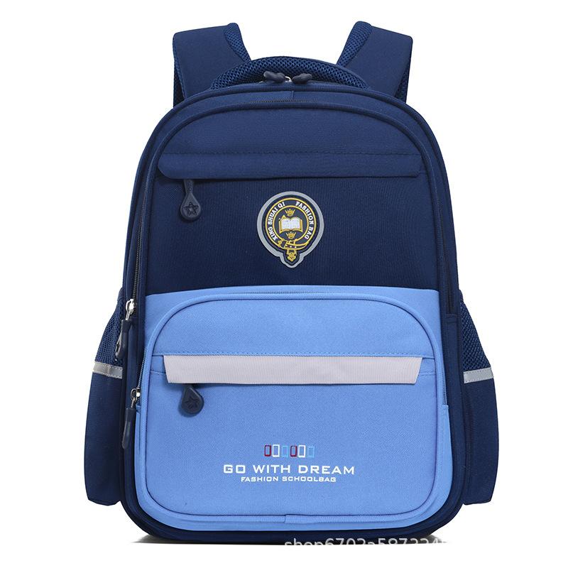 

Новый рюкзак для начальной школы, контрастный цвет, рюкзак из ткани Оксфорд, легкий детский рюкзак