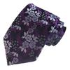 BUZZxSELECTION (Buzz Selection) Tie Suit with Floral Print, Solid Color, for Business and Casual Wear, Stylish for Men, NT011 (Purple 283)