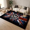 Personalized Crystal Velvet Carpet Motorhead Pattern Non Slip Floor Rug