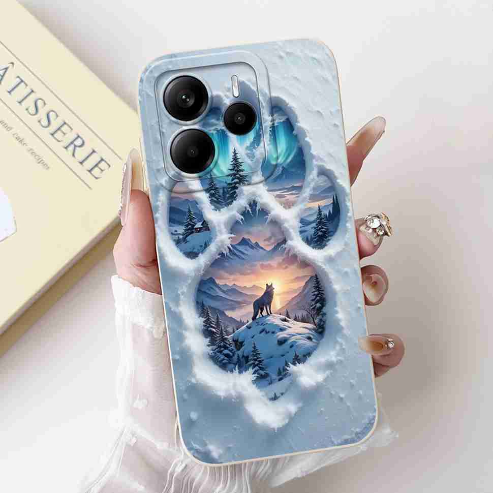 Luxury Rose Cover For Xiaomi Redmi Note 14 5G Case 6.67" Soft Slim Phone Case For Redmi Note 14 Note14 5G Capa Bags