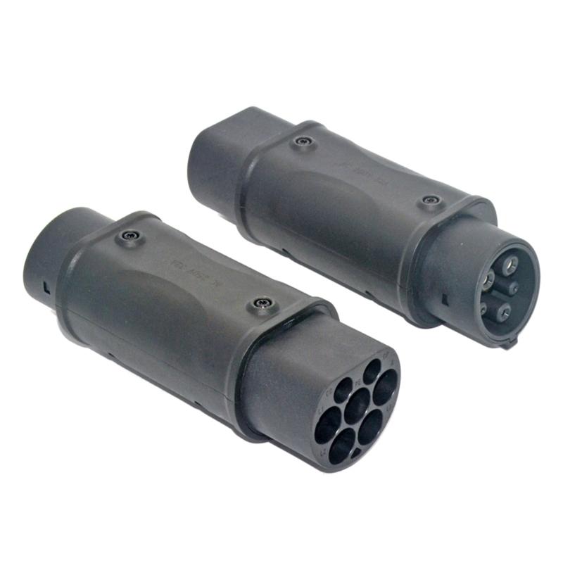 EV Car Charging Connection Adapter from IEC 62196 to J1772 Support 16A 32A Powerful EV Charging Adapter
