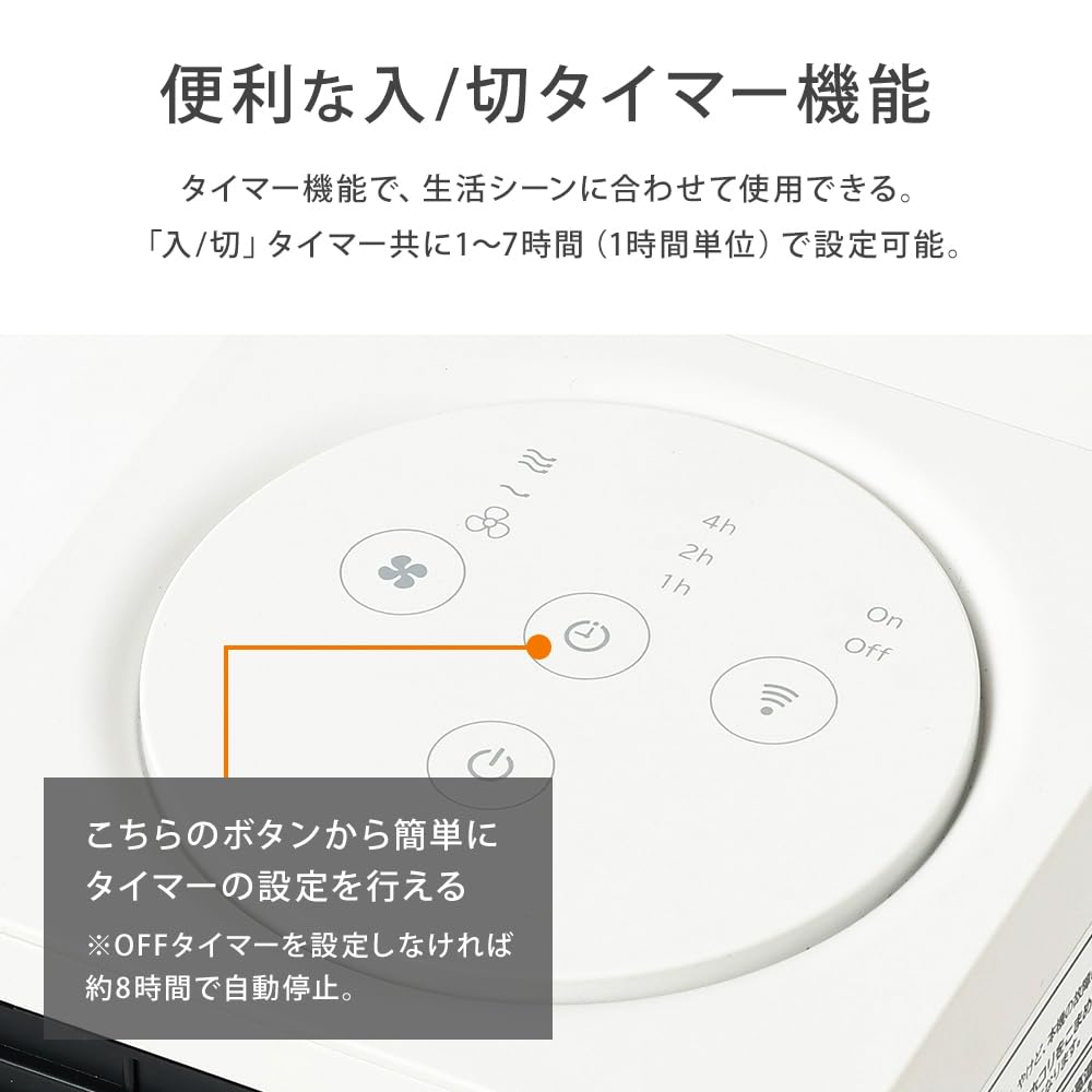 Iris Plaza Heater Foot Heater Small Motion Sensor Compact Ceramic Heater Overheating Protection Function Automatic Power OFF Function Automatic OFF