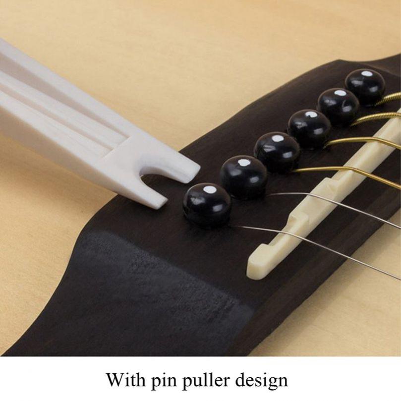 Capo de chitară din plastic, din oțel, pentru chitară electrică acustică, clemă de acordare a ukulelelor cu extractor de știfturi, accesorii pentru piese de chitară