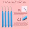 4/6/8PCS Crochet Needle Hooks Kit with Knitting Loom Hooks and Colorful Plastic Sewing Needles Loom Knit Hook Set