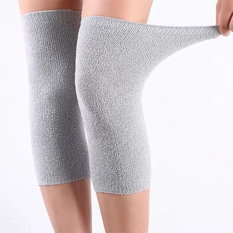 1 Pair Winter Warm Knee Pads Bamboo Charcoal  Knee Pads Women Old Men Kneepad Support Winter Running Knee Protector
